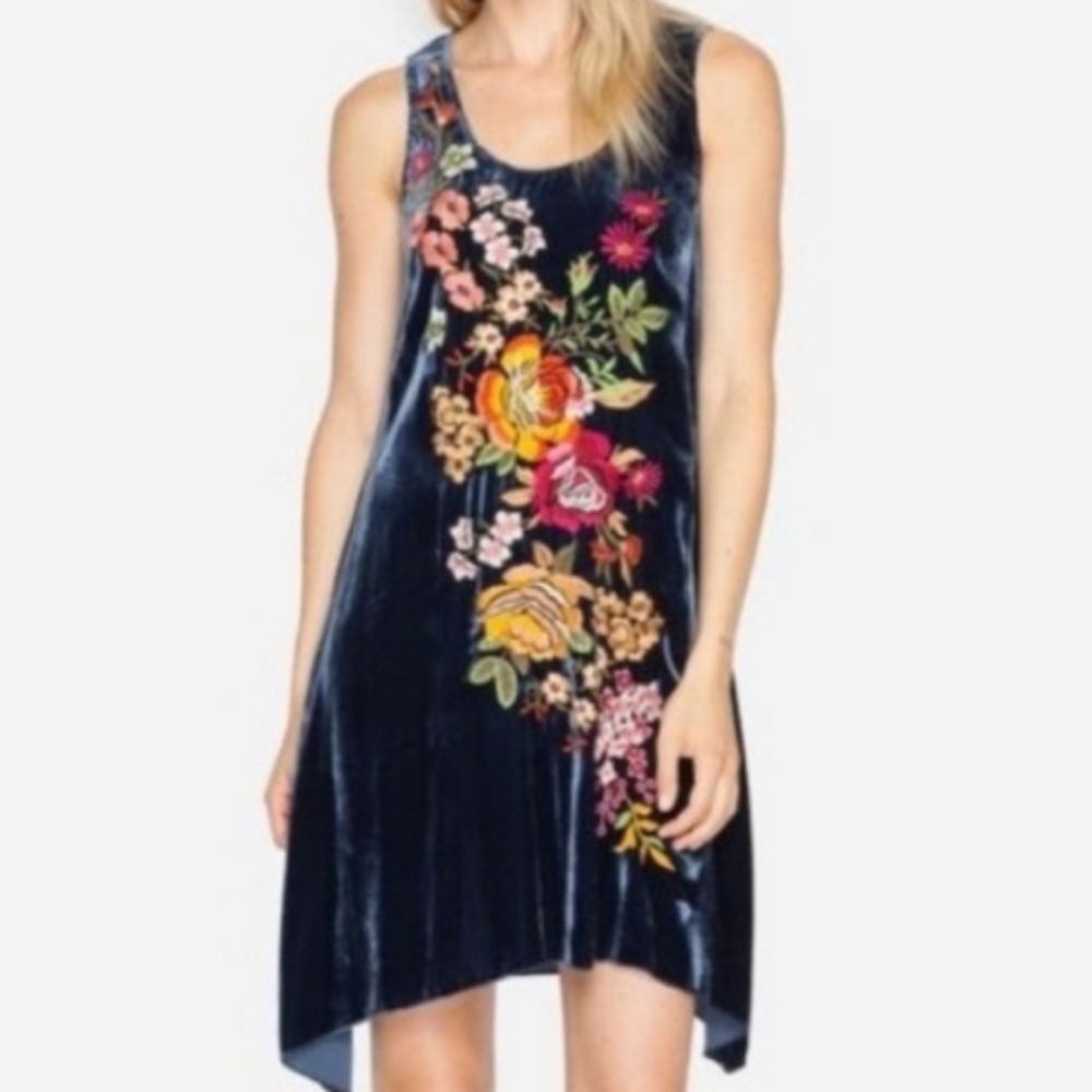 Michelle Velvet Tunic Dress by Johnny Was LA